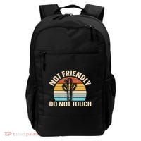 Not Friendly Do Not Touch Backpack thumb 0