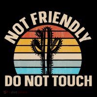 Not Friendly Do Not Touch Women's Hoodie thumb 2