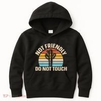 Not Friendly Do Not Touch Kids Hoodie thumb 0