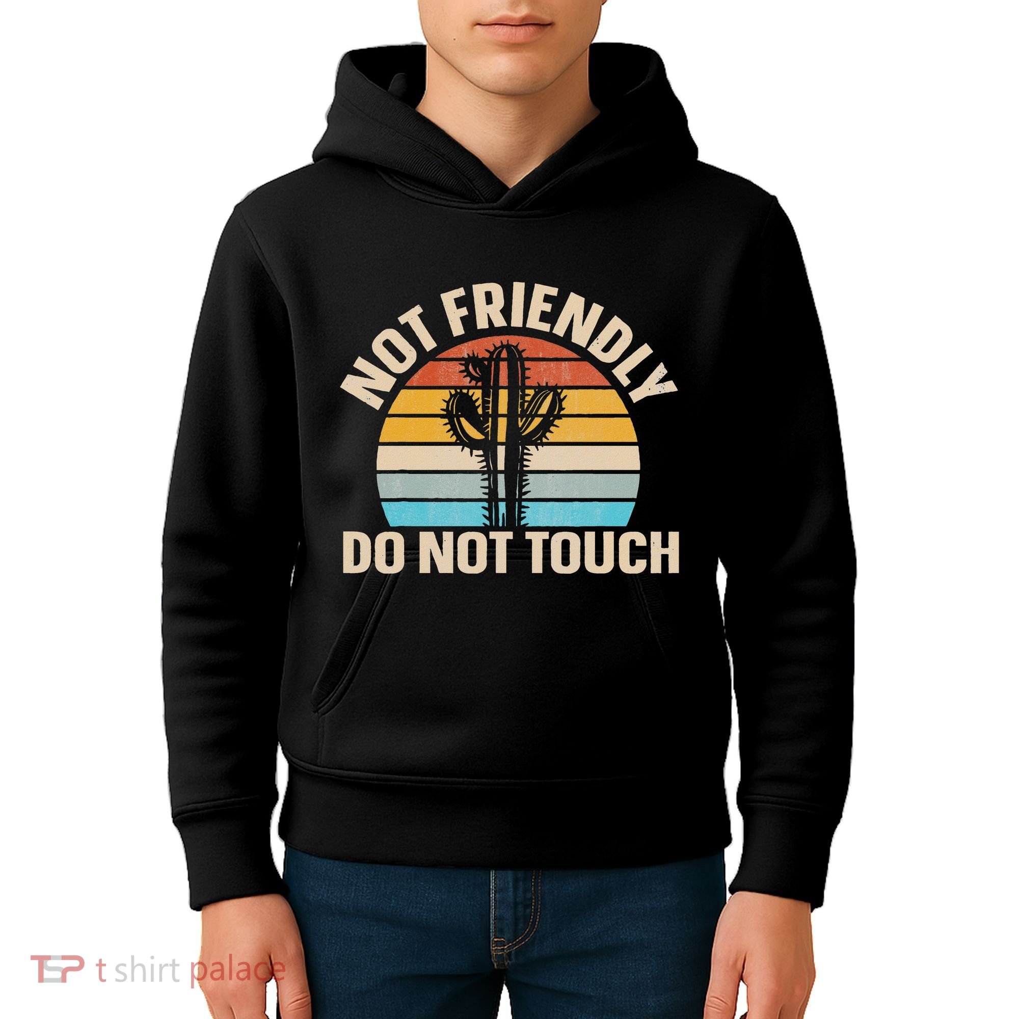 Not Friendly Do Not Touch Kids Hoodie