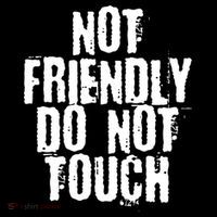 Not Friendly Do Not Touch Funny Saying Apron thumb 3