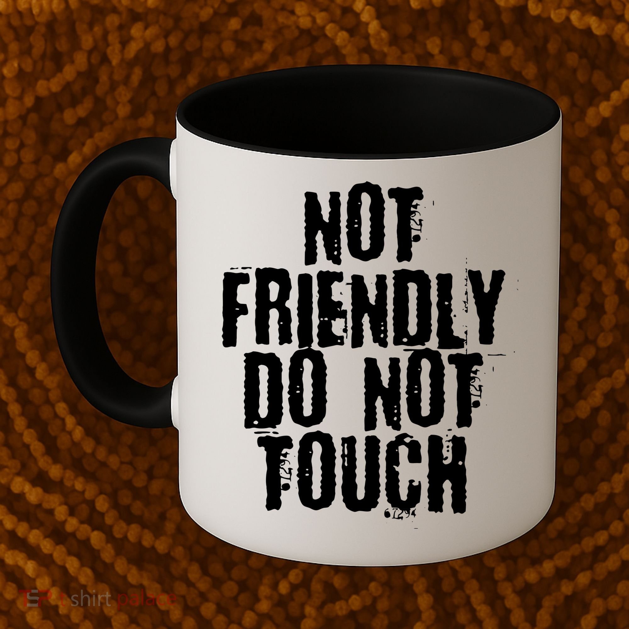 Not Friendly Do Not Touch Funny Saying Coffee Mug