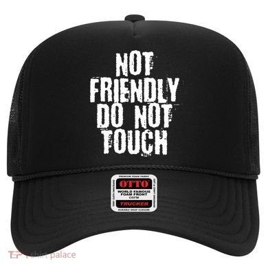 Not Friendly Do Not Touch Funny Saying Hat