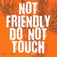 Not Friendly Do Not Touch Funny Saying Kati Licensed 12" Camo Cuffed Beanie thumb 2