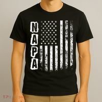 Napa FatherS Day American Flag 4th Of July T-Shirt thumb 3