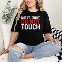 Not Friendly Do Not Touch Comfort Colors T-Shirt thumb 2