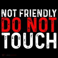 Not Friendly Do Not Touch Kids Hoodie thumb 5
