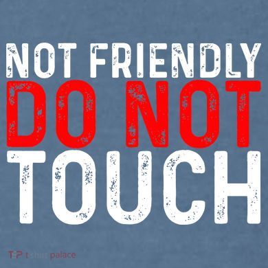 Not Friendly Do Not Touch Comfort Colors Garment-Dyed Hooded Sweatshirt