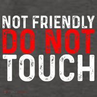 Not Friendly Do Not Touch Vector Backpack thumb 2