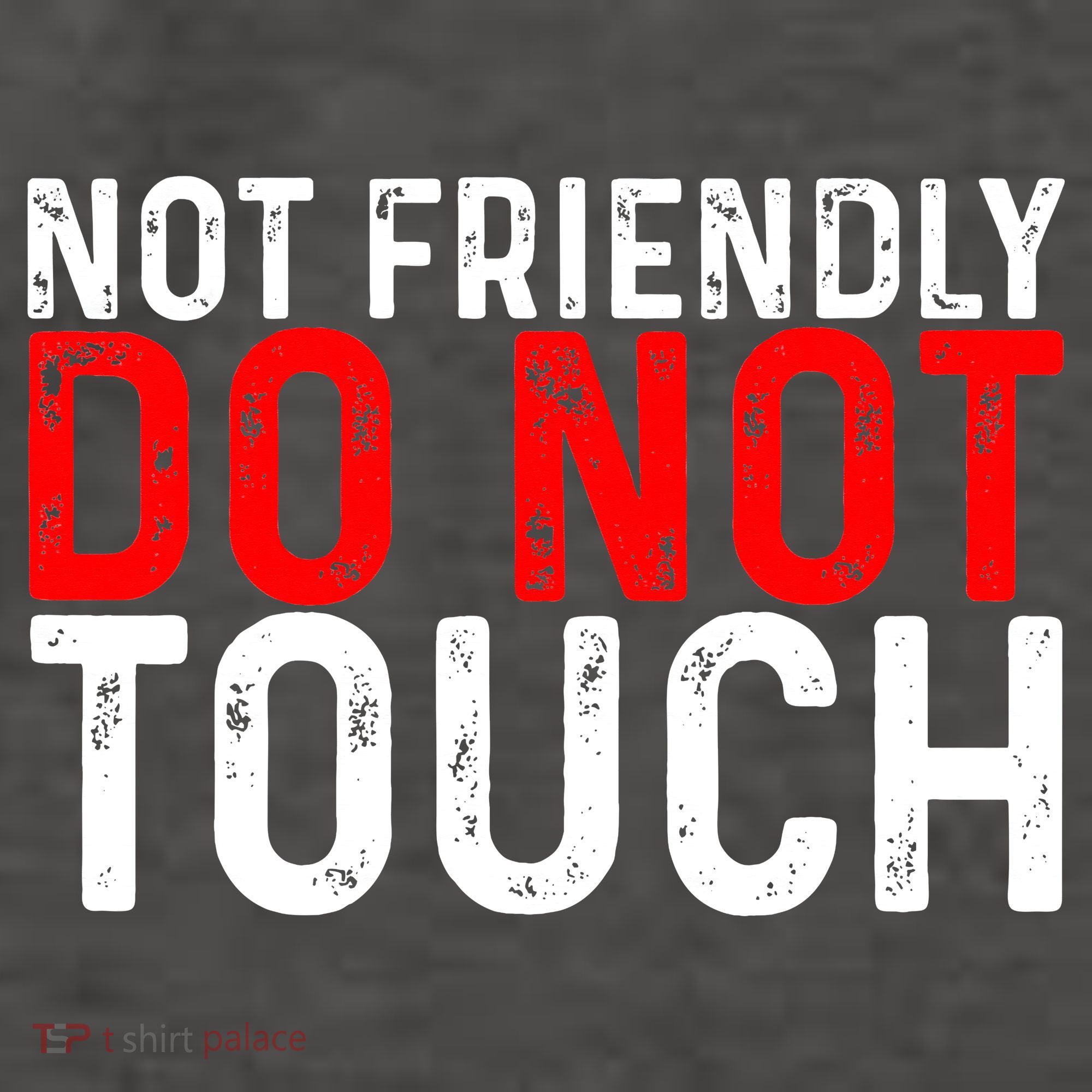 Not Friendly Do Not Touch Vector Backpack