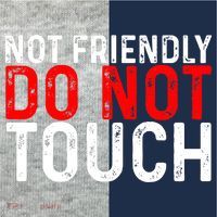 Not Friendly Do Not Touch Kids Colorblock Raglan Jersey thumb 2