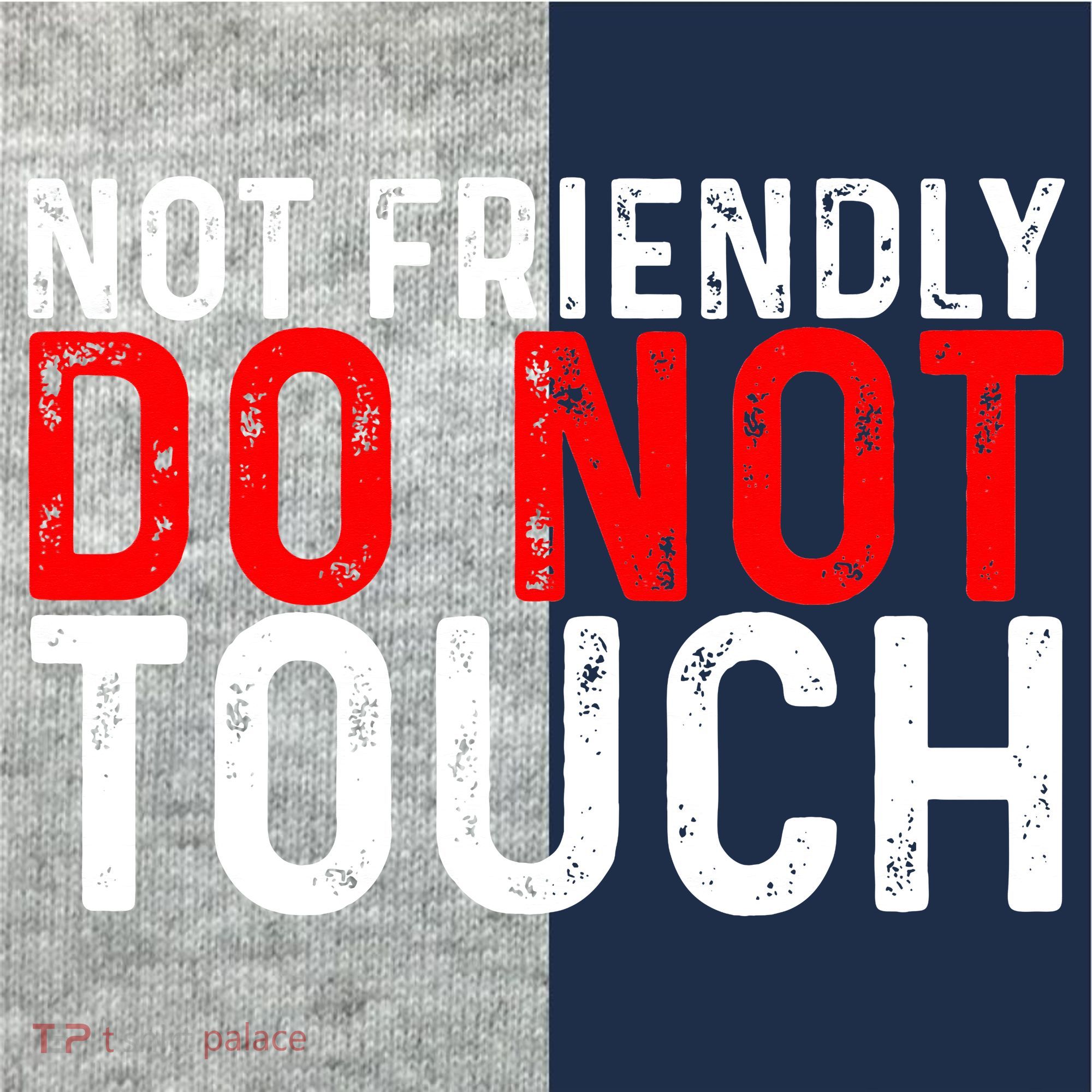 Not Friendly Do Not Touch Kids Colorblock Raglan Jersey