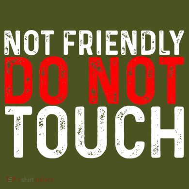 Not Friendly Do Not Touch The Baniff Cuffed Pom Beanie