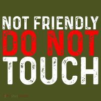 Not Friendly Do Not Touch The Baniff Cuffed Pom Beanie thumb 2