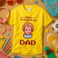 Non Fungible Dad NFT Kids T-Shirt thumb 3