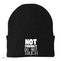 Not Friendly Do Not Touch Beanie thumb 0