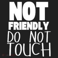 Not Friendly Do Not Touch Hat thumb 2