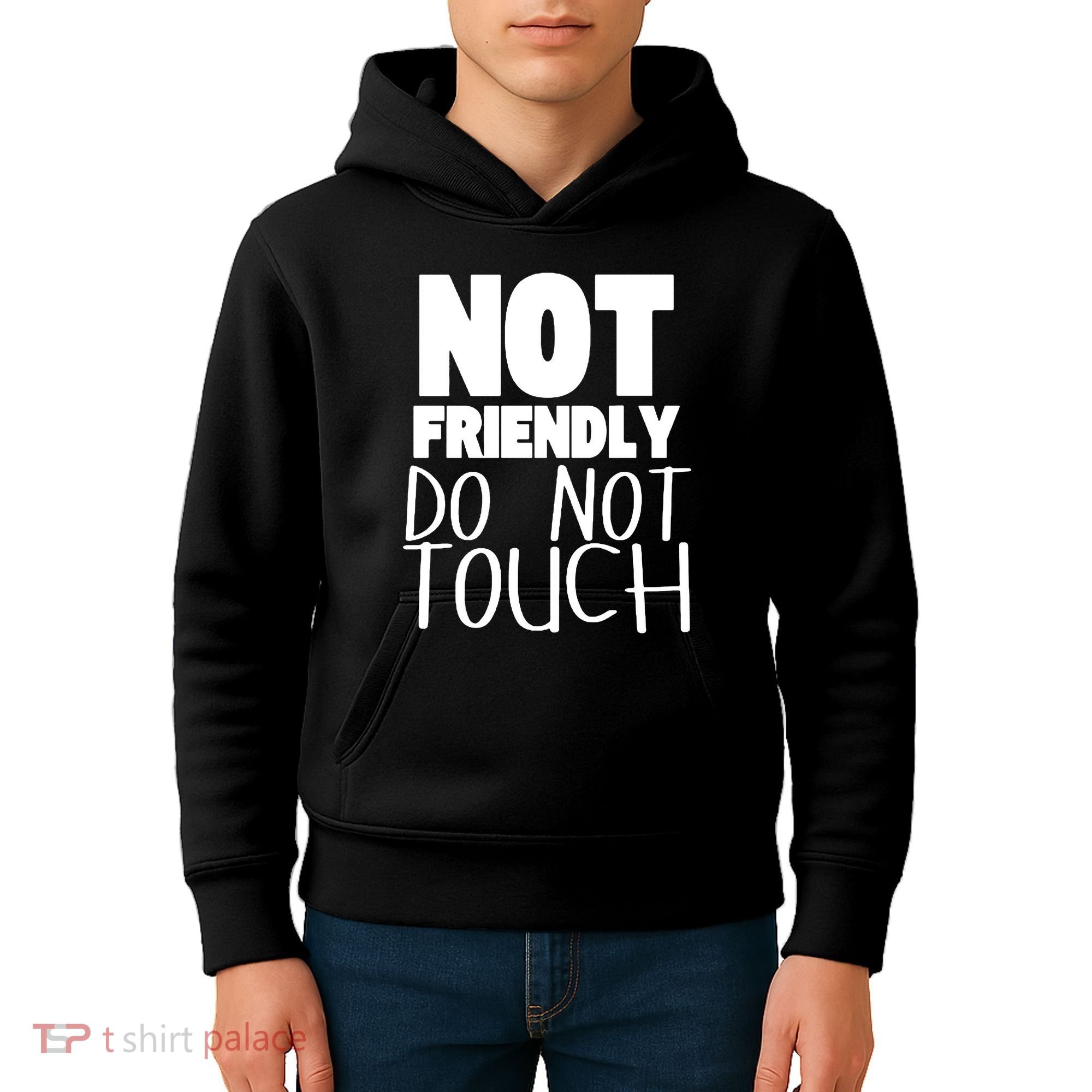 Not Friendly Do Not Touch Kids Hoodie