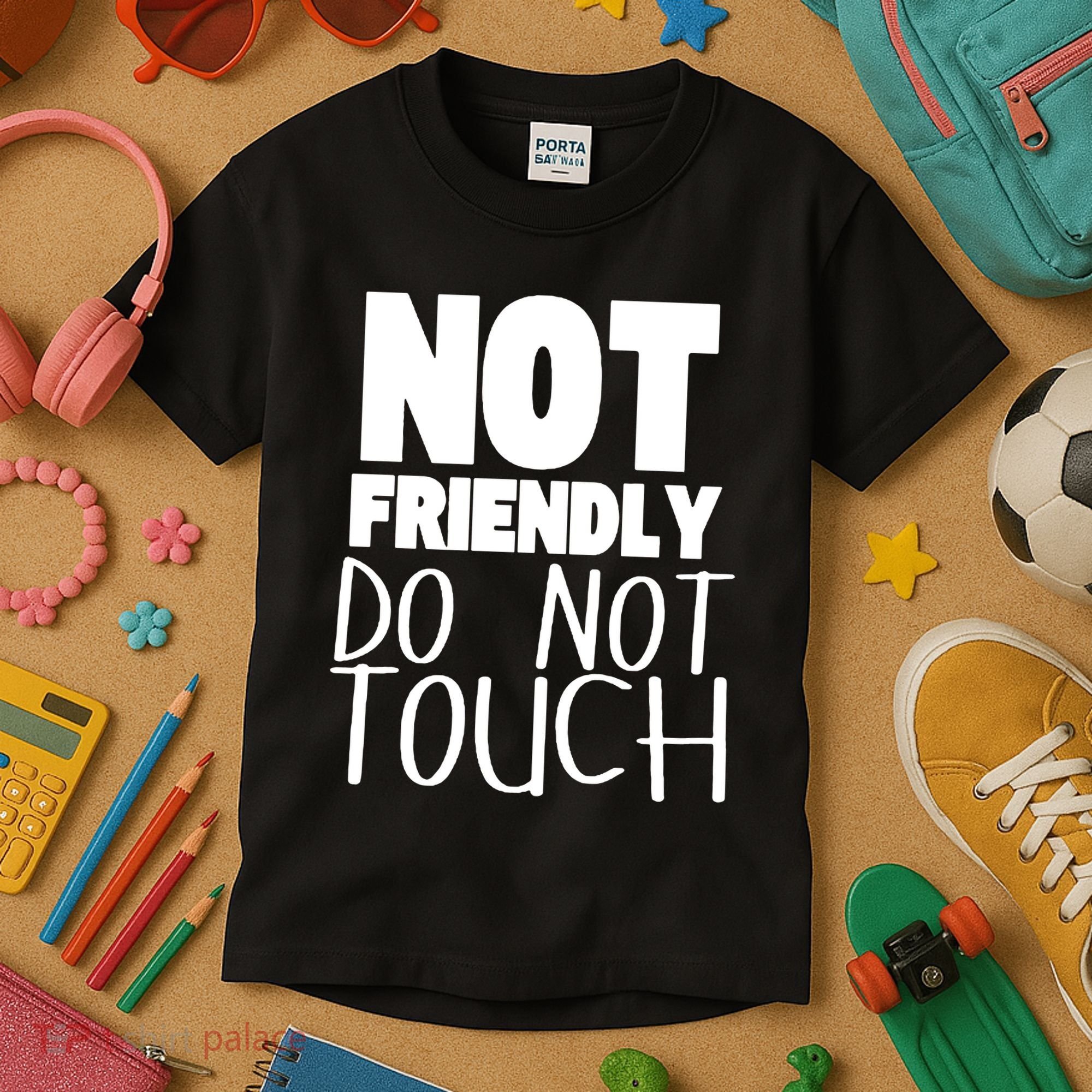 Not Friendly Do Not Touch Kids T-Shirt