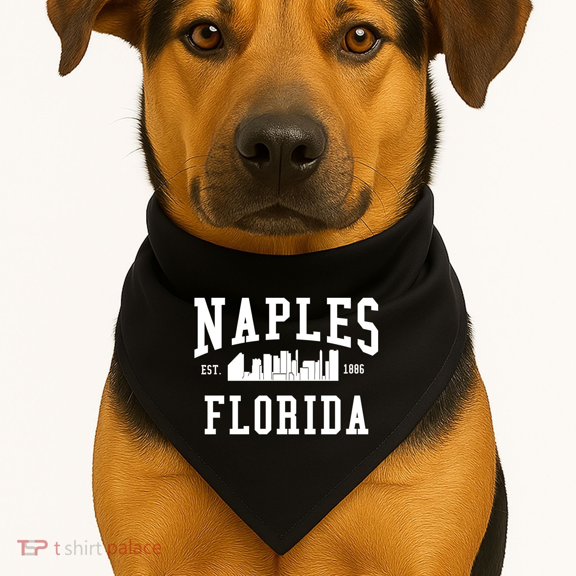 Naples Florida Est 1886 USA-Made Doggie Bandana