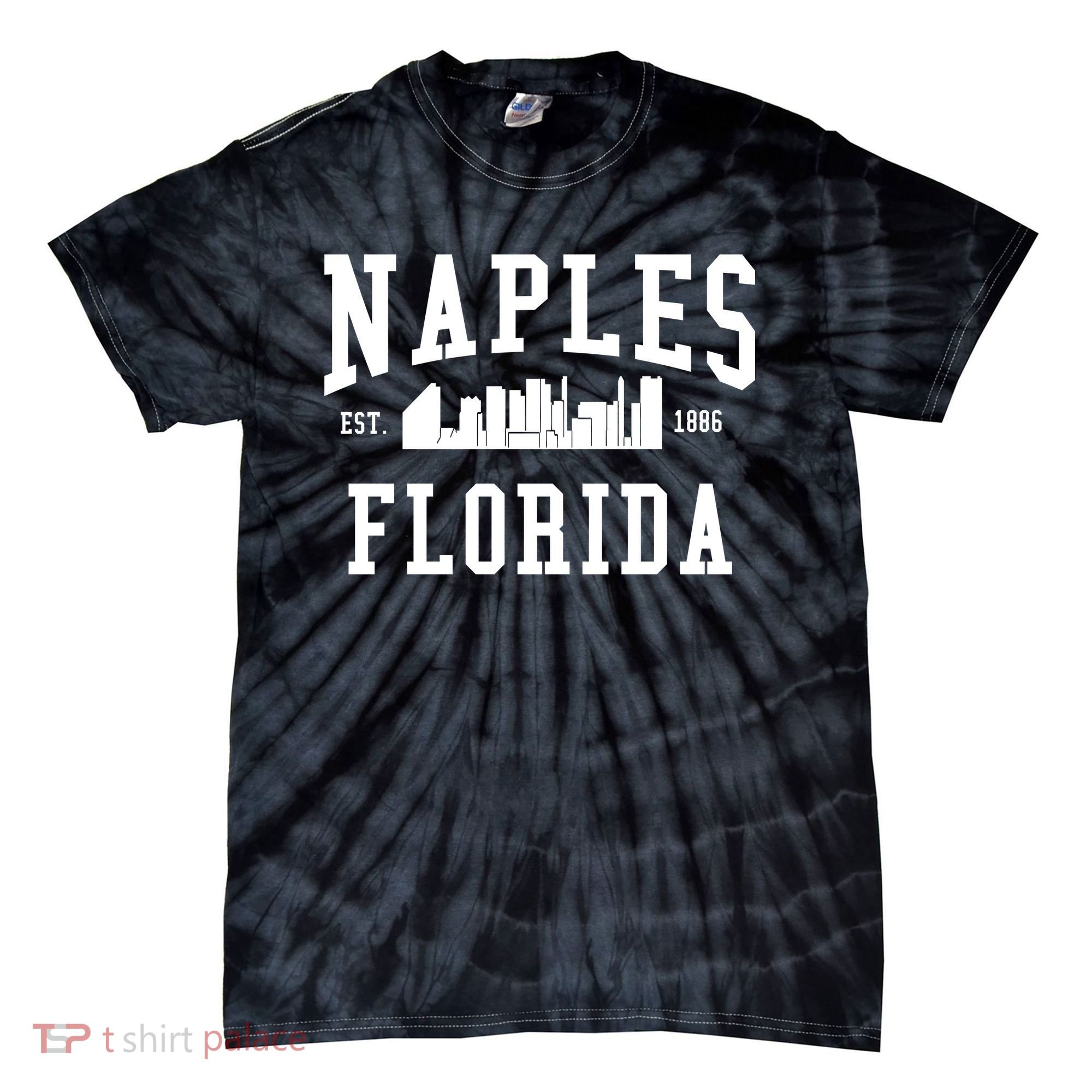 Naples Florida Est 1886 Tie-Dye T-Shirt