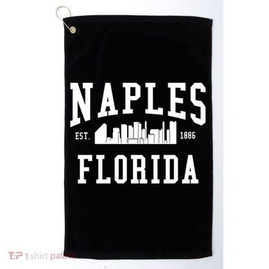 Naples Florida Est 1886 Golf Towel