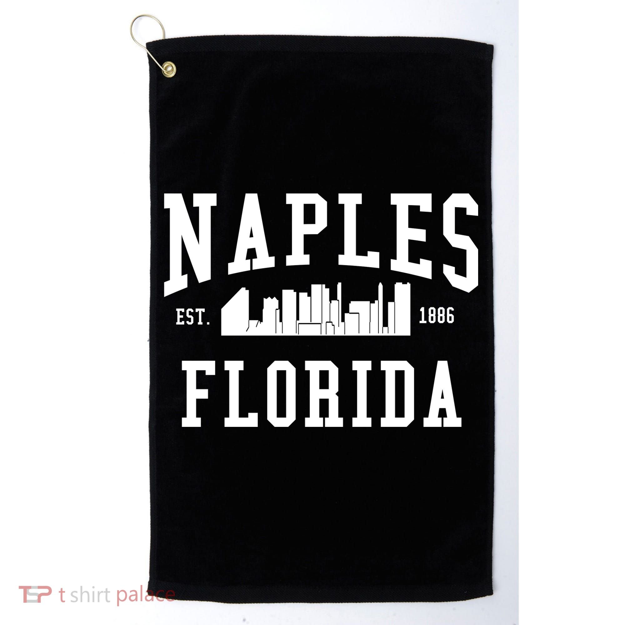 Naples Florida Est 1886 Golf Towel