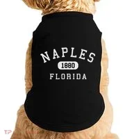 Naples Florida Est 1880 Varsity Arched Text Doggie Tank thumb 0