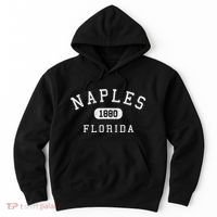 Naples Florida Est 1880 Varsity Arched Text Hoodie thumb 0