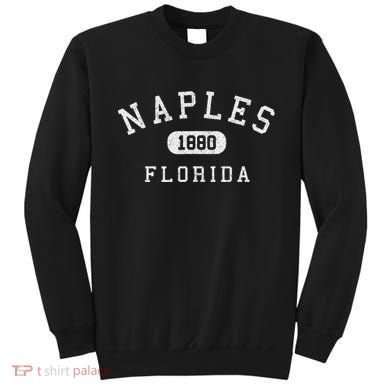 Naples Florida Est 1880 Varsity Arched Text Sweatshirt