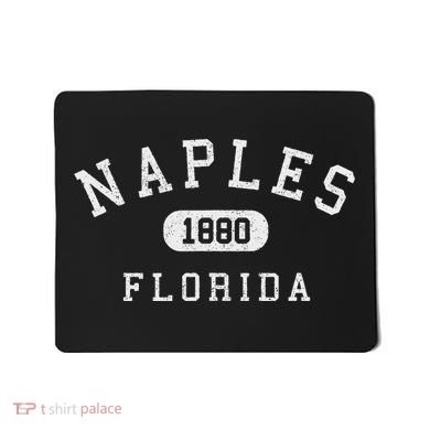 Naples Florida Est 1880 Varsity Arched Text Mousepad