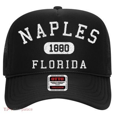 Naples Florida Est 1880 Varsity Arched Text Hat