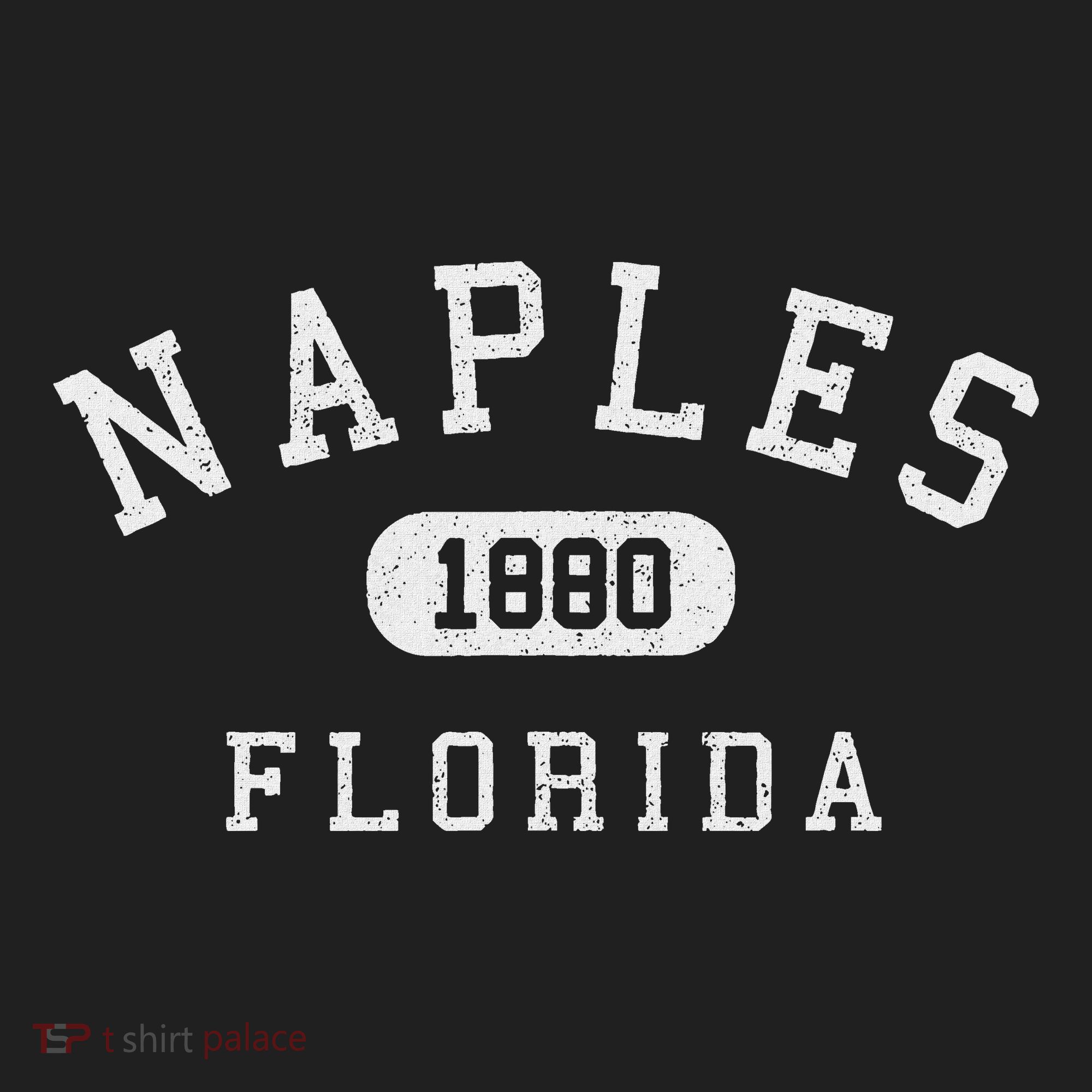Naples Florida Est 1880 Varsity Arched Text Hat