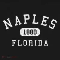 Naples Florida Est 1880 Varsity Arched Text Toddler Hoodie thumb 2
