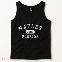 Naples Florida Est 1880 Varsity Arched Text Tank Top thumb 2
