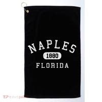 Naples Florida Est 1880 Varsity Arched Text Golf Towel thumb 0