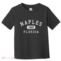 Naples Florida Est 1880 Varsity Arched Text Toddler T-Shirt thumb 0