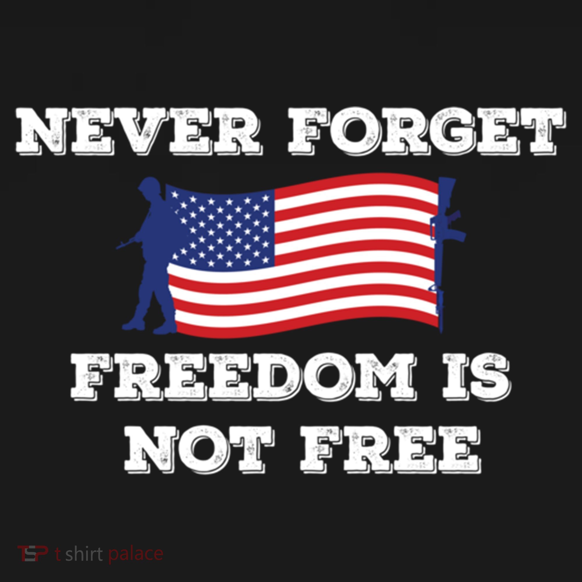 Never Forget Freedom Is Not Free Army Veterans Gift Doggie Tank