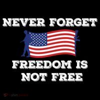 Never Forget Freedom Is Not Free Army Veterans Gift Women's Hoodie thumb 2