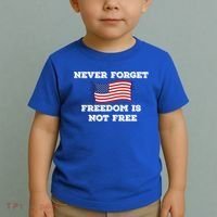 Never Forget Freedom Is Not Free Army Veterans Gift Toddler T-Shirt thumb 2