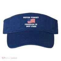 Never Forget Freedom Is Not Free Army Veterans Gift Visor thumb 0