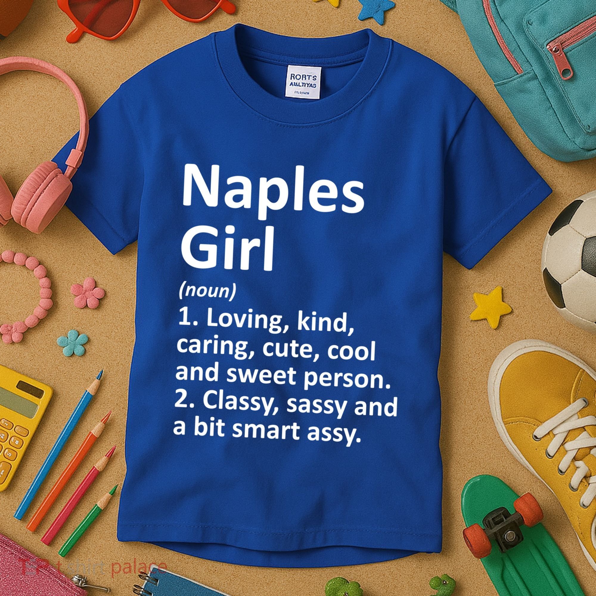 Naples Fl Florida Funny City Home Roots Gift Meaningful Gift Kids T-Shirt