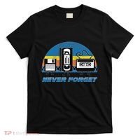 Never Forget Funny Retro Vintage Vhs Cassette Floppy Disk T-Shirt thumb 0