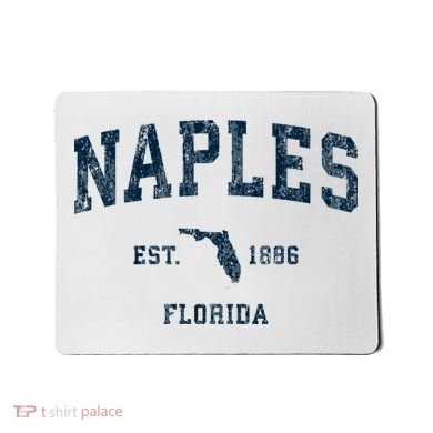 Naples Florida Fl Vintage Sports Mousepad