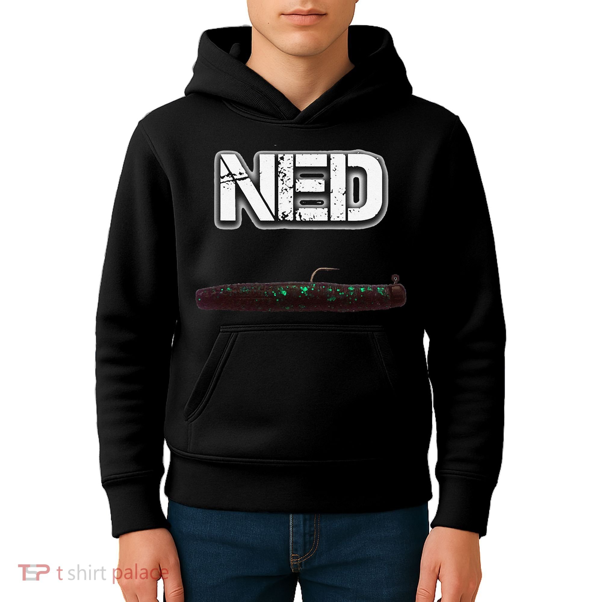NED Freshwater Fishing Lure Largemouth Bass Kids Hoodie