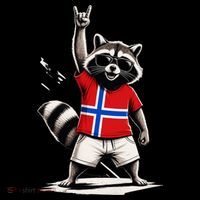Norwegian Flag Funny Raccoon Norway Coffee Mug thumb 5