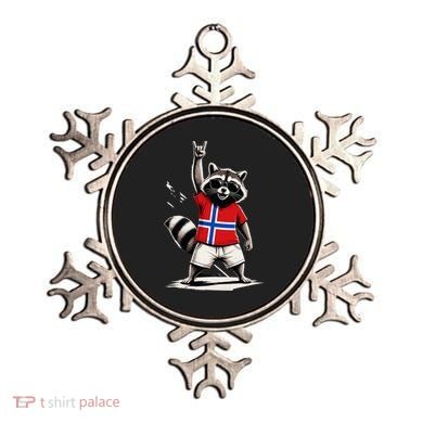 Norwegian Flag Funny Raccoon Norway Ornament