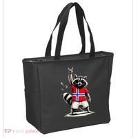 Norwegian Flag Funny Raccoon Norway Tote Bag thumb 2