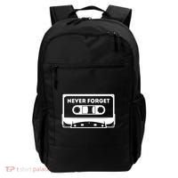 Never Forget Floppy Disk Cassette Never Forget Geek Vhs Gift Backpack thumb 0