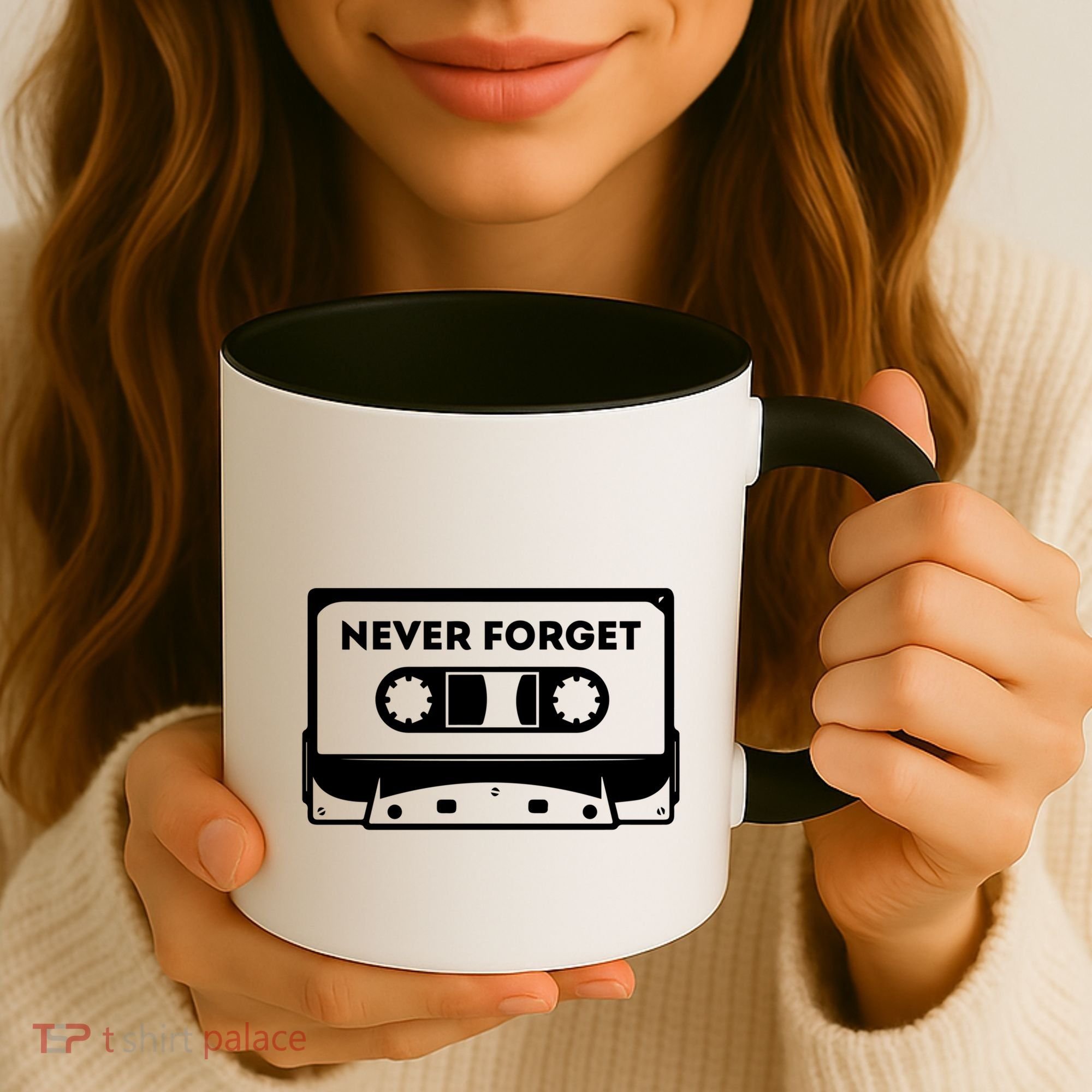 Never Forget Floppy Disk Cassette Never Forget Geek Vhs Gift Coffee Mug
